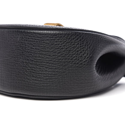 Bottega Veneta Palmellato Calfskin Rounded Belt Bag Black 8 of 9