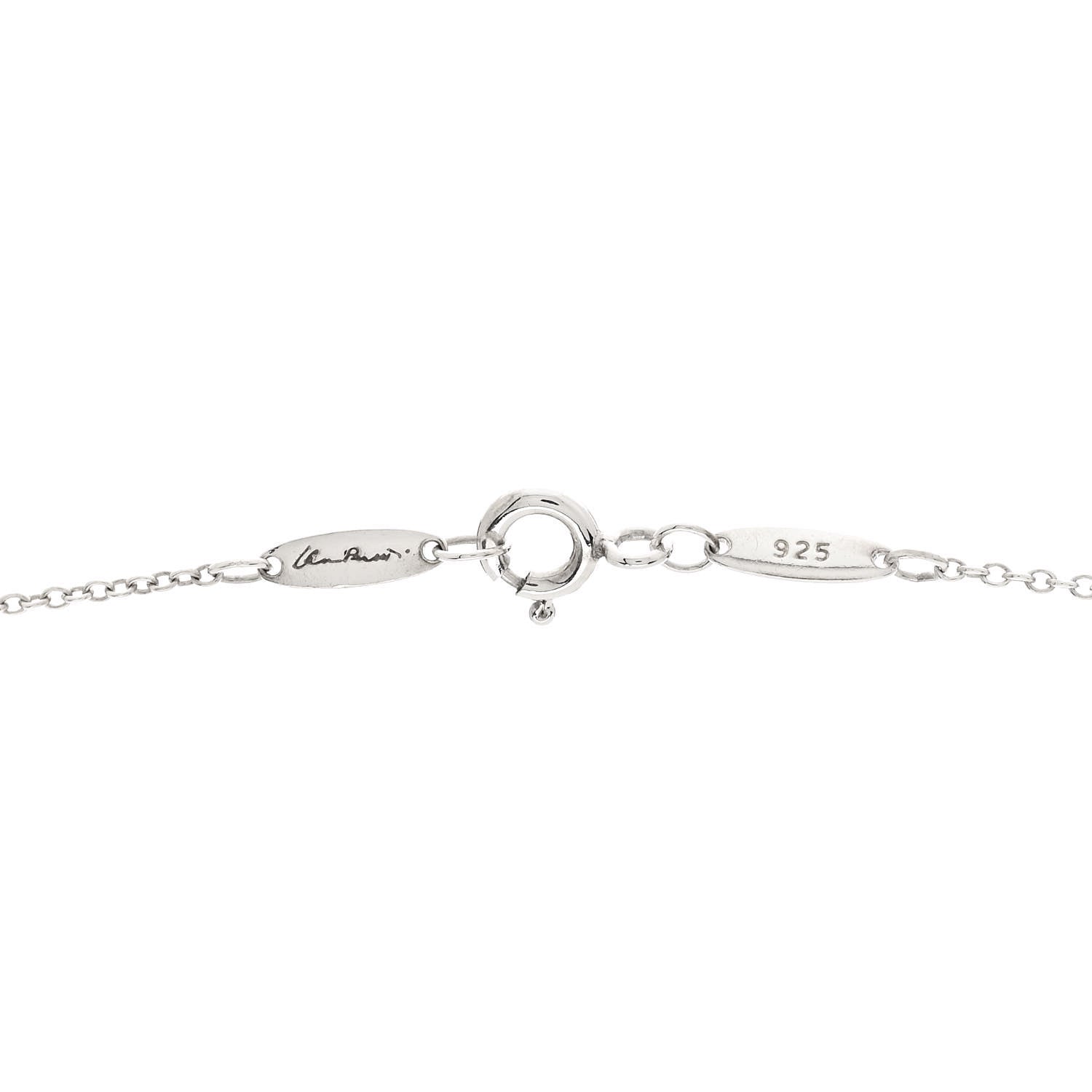 Tiffany Sterling Silver Diamond 15mm Elsa Peretti Starfish Pendant Necklace 5 of 5