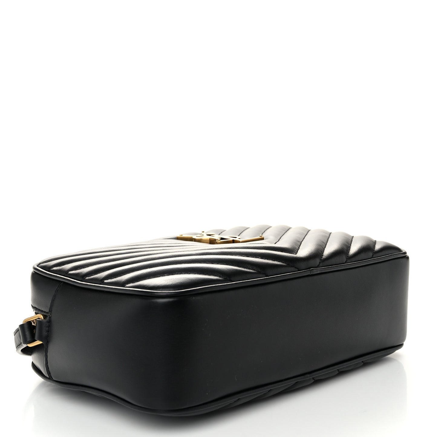 Calfskin Matelasse Monogram Lou Camera Bag Black