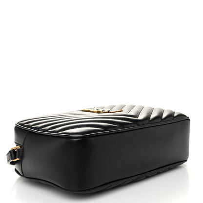 Saint Laurent Calfskin Matelasse Monogram Lou Camera Bag Black 4 of 10