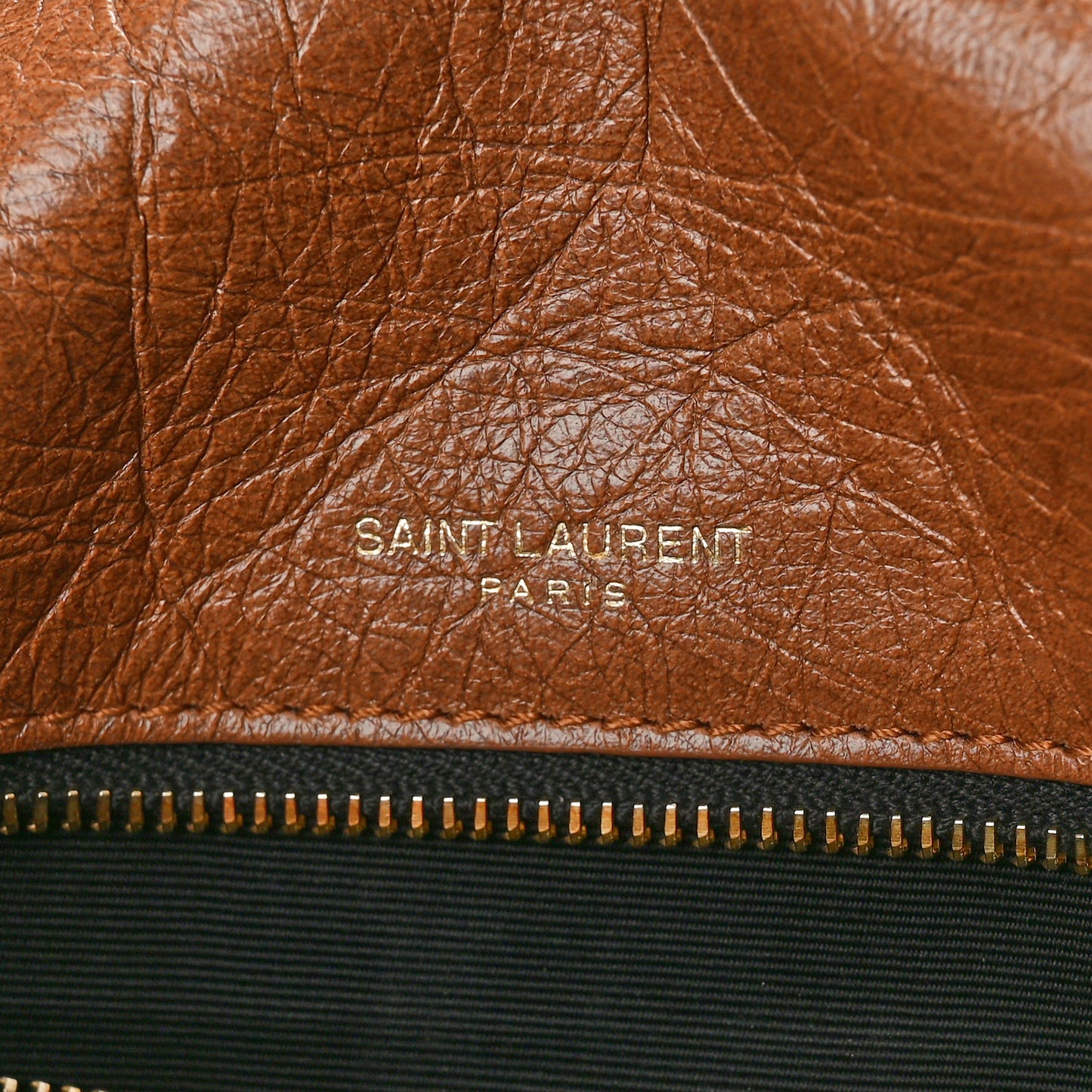 Crinkled Calfskin Matelasse Monogram Medium Niki Chain Satchel Caramel