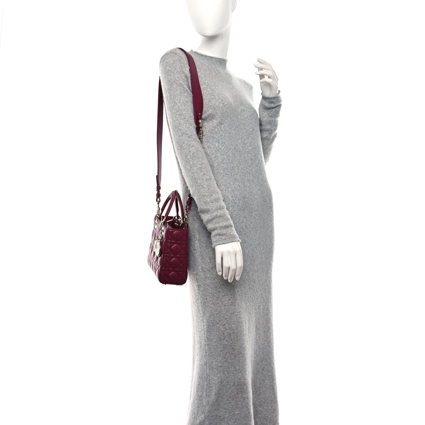 Lambskin Cannage Small My Lady ABCDior Burgundy