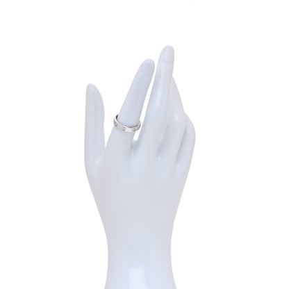 Cartier 18K White Gold 8 Diamond 4mm Wedding Band LOVE Ring 54 6.75 2 of 5