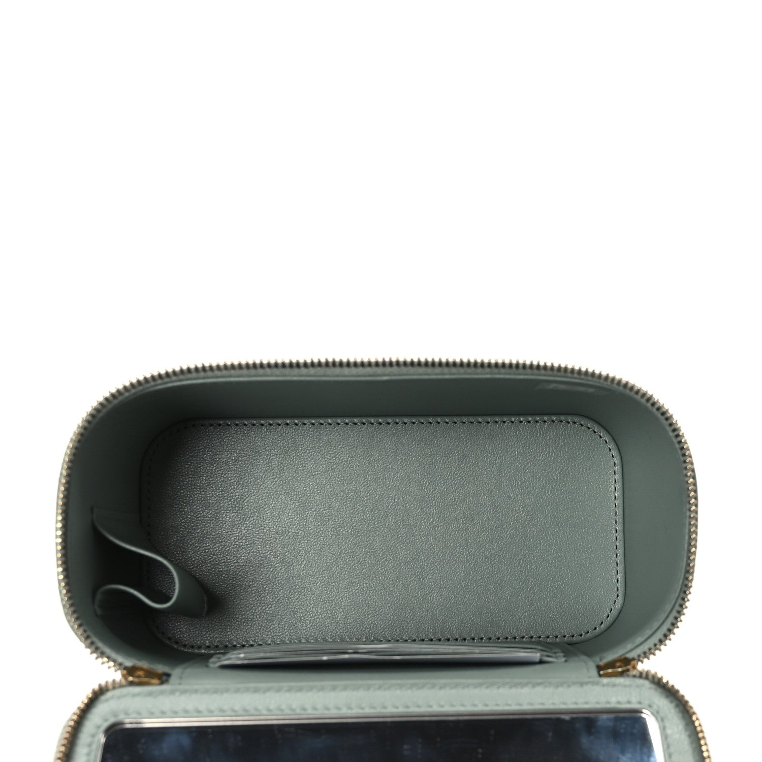 Chanel Metallic Lambskin Quilted Small CC Dynasty Vanity Case With Chain Grey 6 of 12