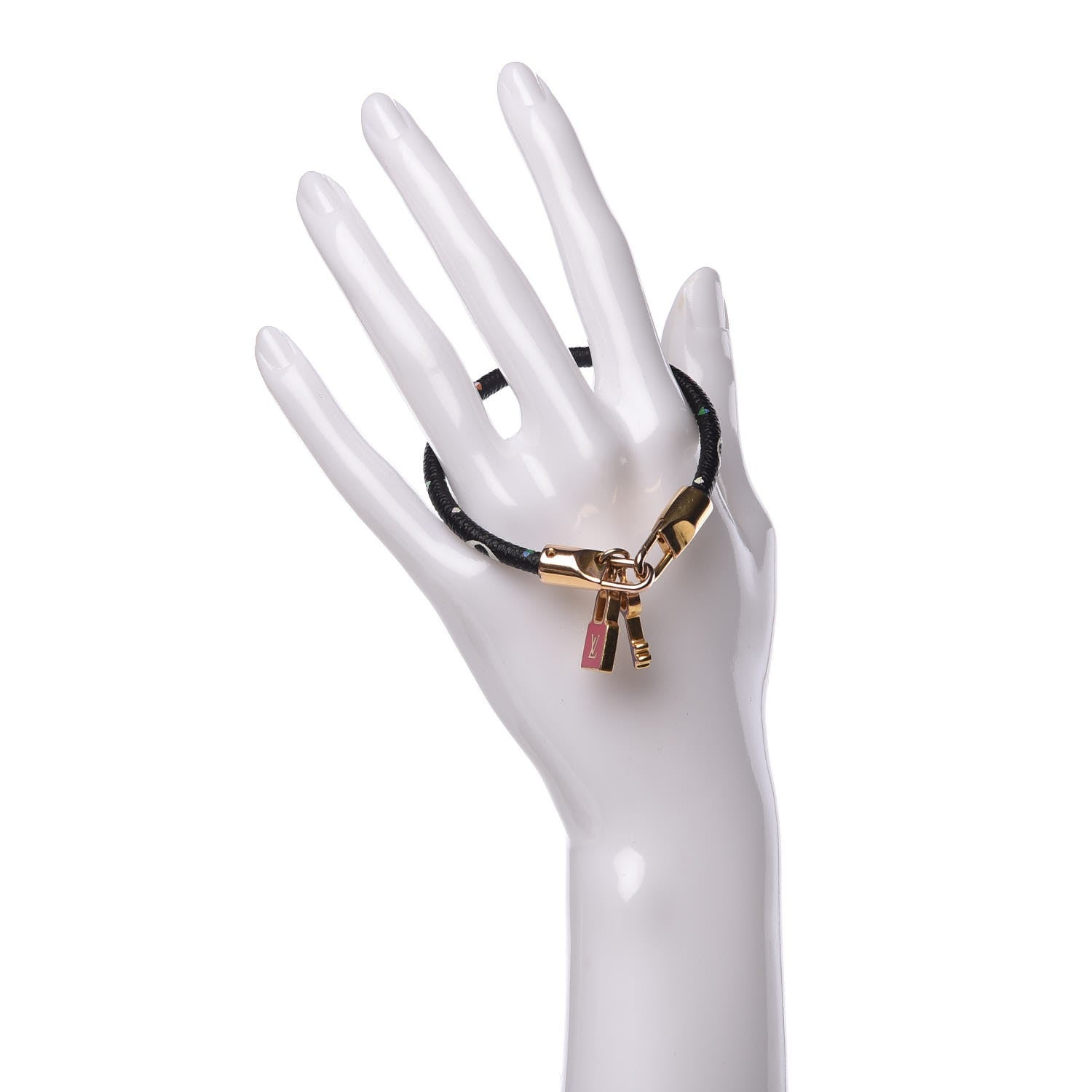 Louis Vuitton Monogram Multicolor Luck It Bracelet 19 Black 2 of 4