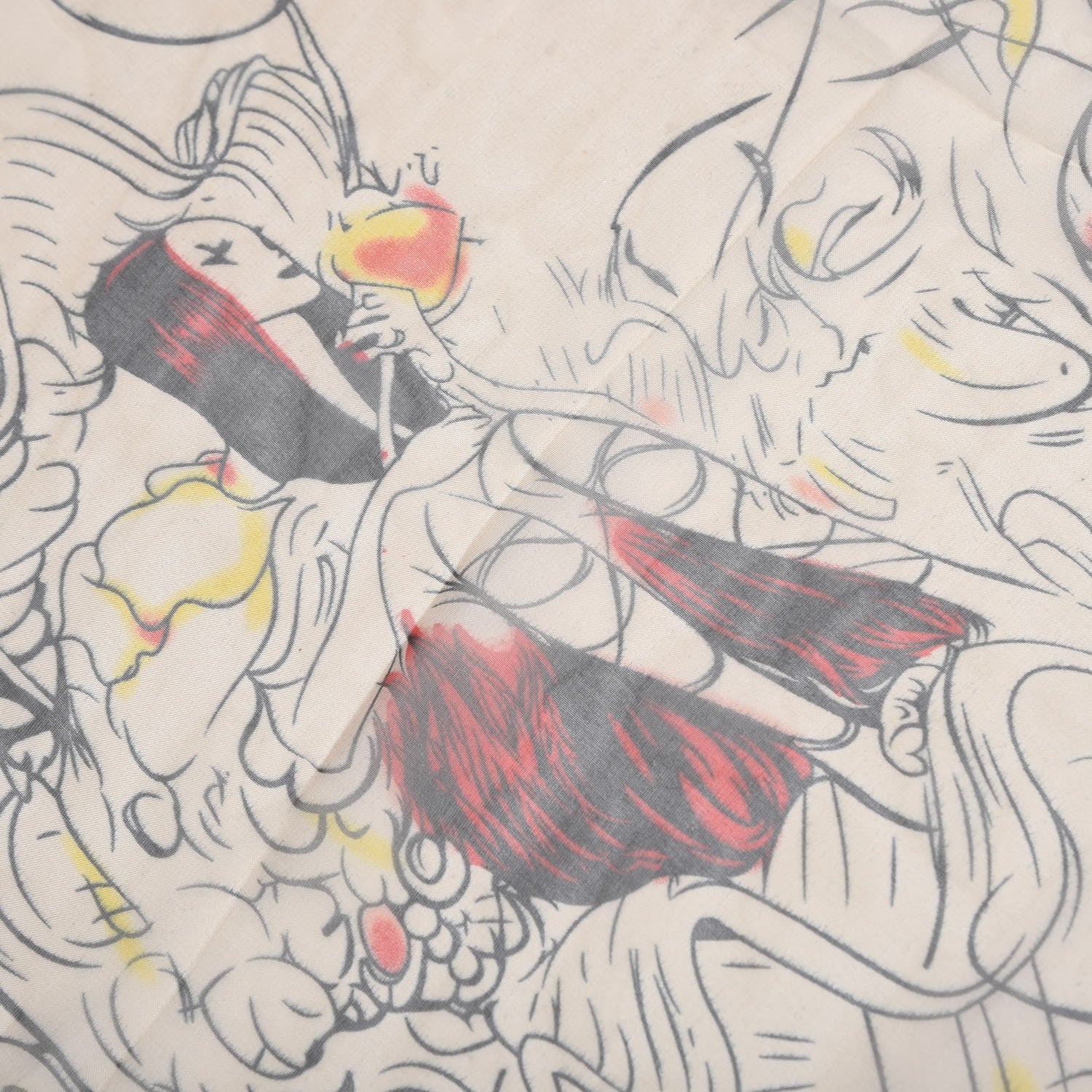 Prada X JAMES JEAN Silk Fairy Fairies Scarf 7 of 12