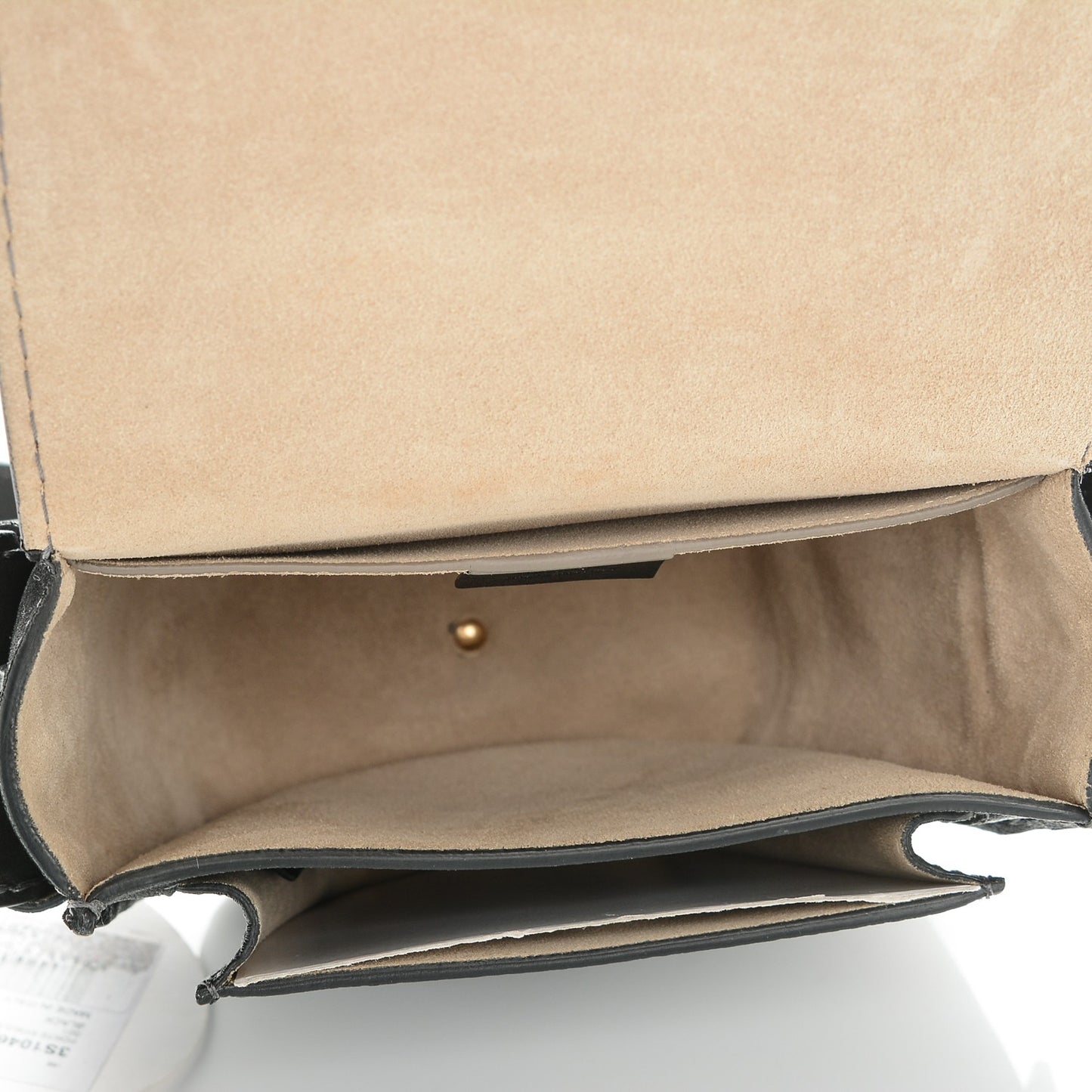 Calfskin Suede Small Jodie Camera Bag Black