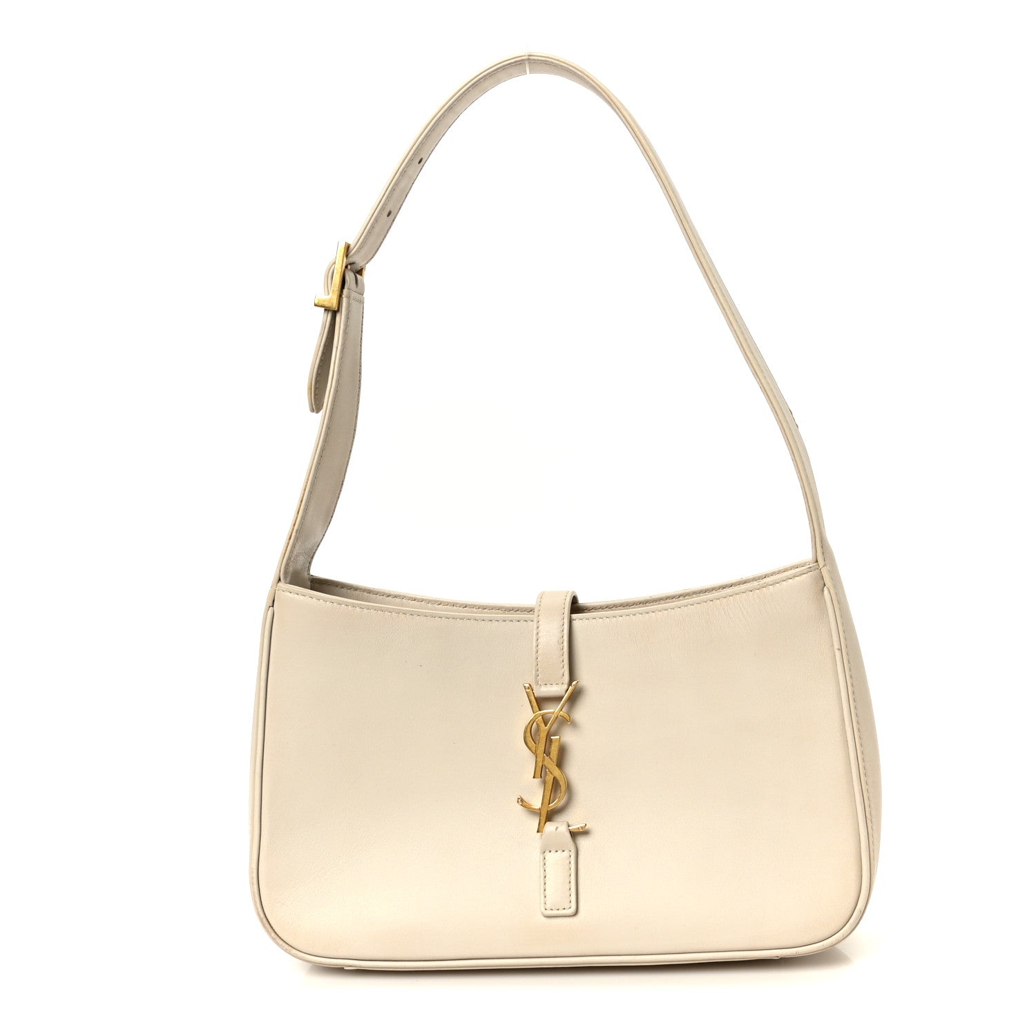 Saint Laurent Smooth Calfskin Le 5 A 7 Hobo Blanc Vintage 1 of 11