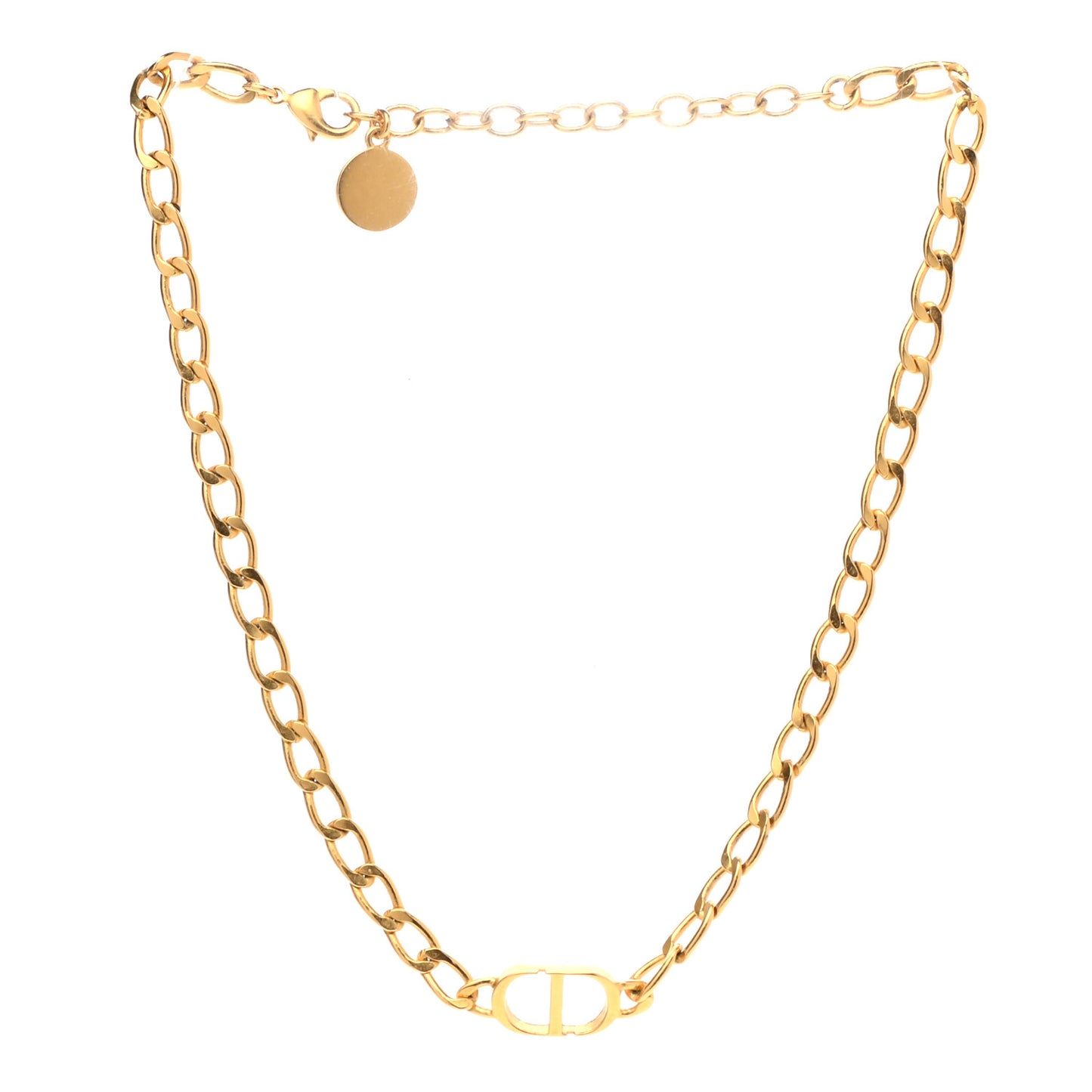 Metal Petit CD Choker Necklace Gold