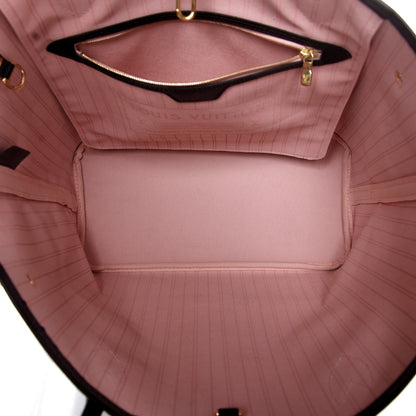 Louis Vuitton Damier Ebene Neo Neverfull MM Rose Ballerine 5 of 9