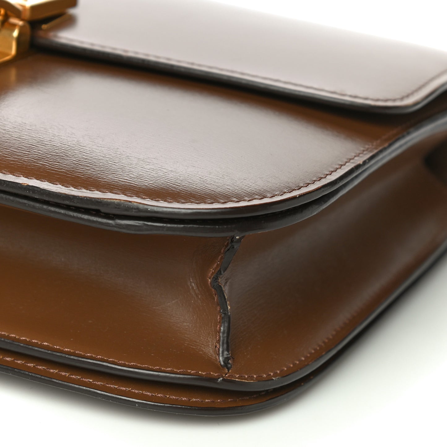 Box Calfskin Medium Classic Box Flap Bag Camel