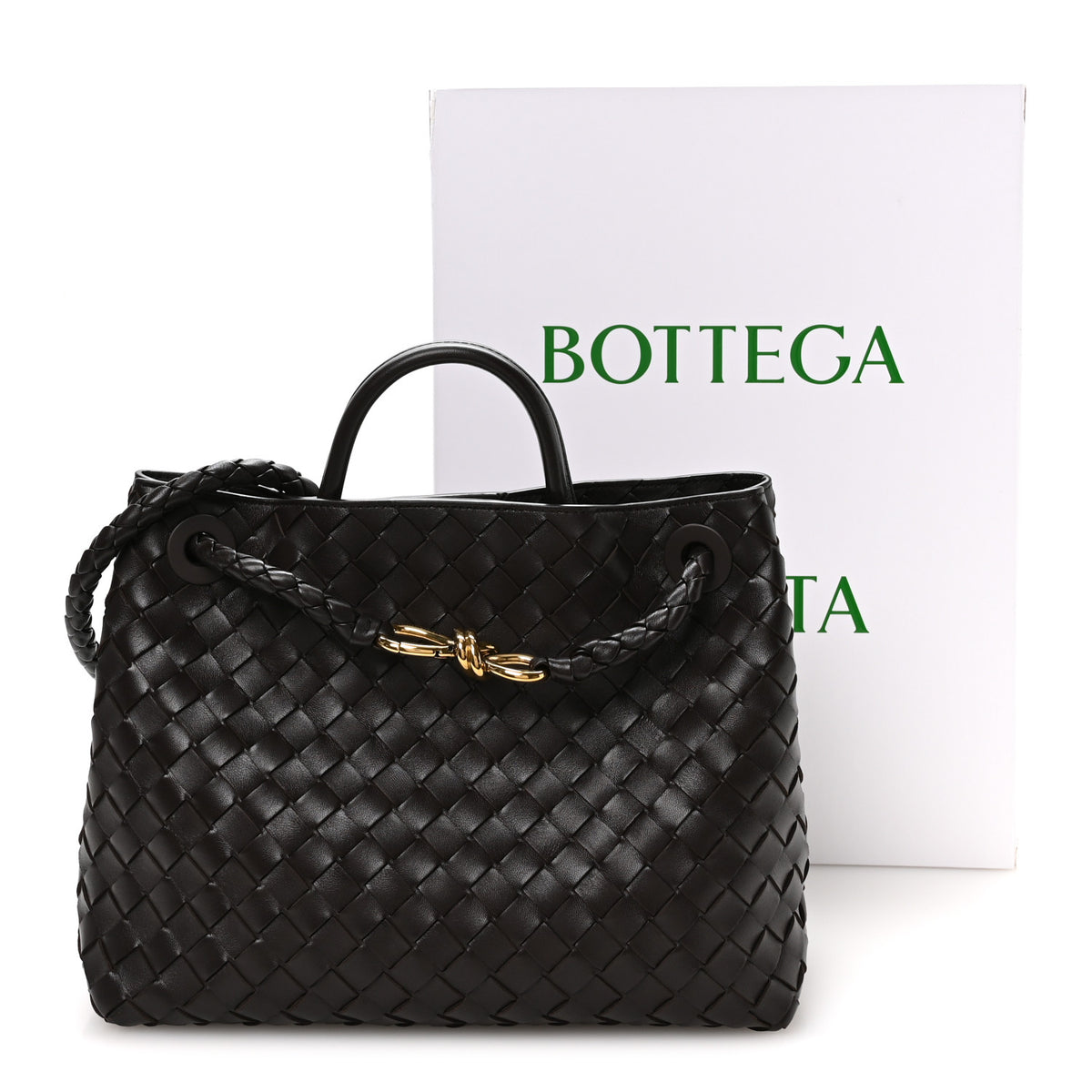 Bottega Veneta Nappa Intrecciato Medium Andiamo Shoulder Bag Fondant 10 of 10