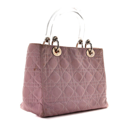 Christian Dior Lucite Nylon Cannage Medium Lady Dior Pink 2 of 11