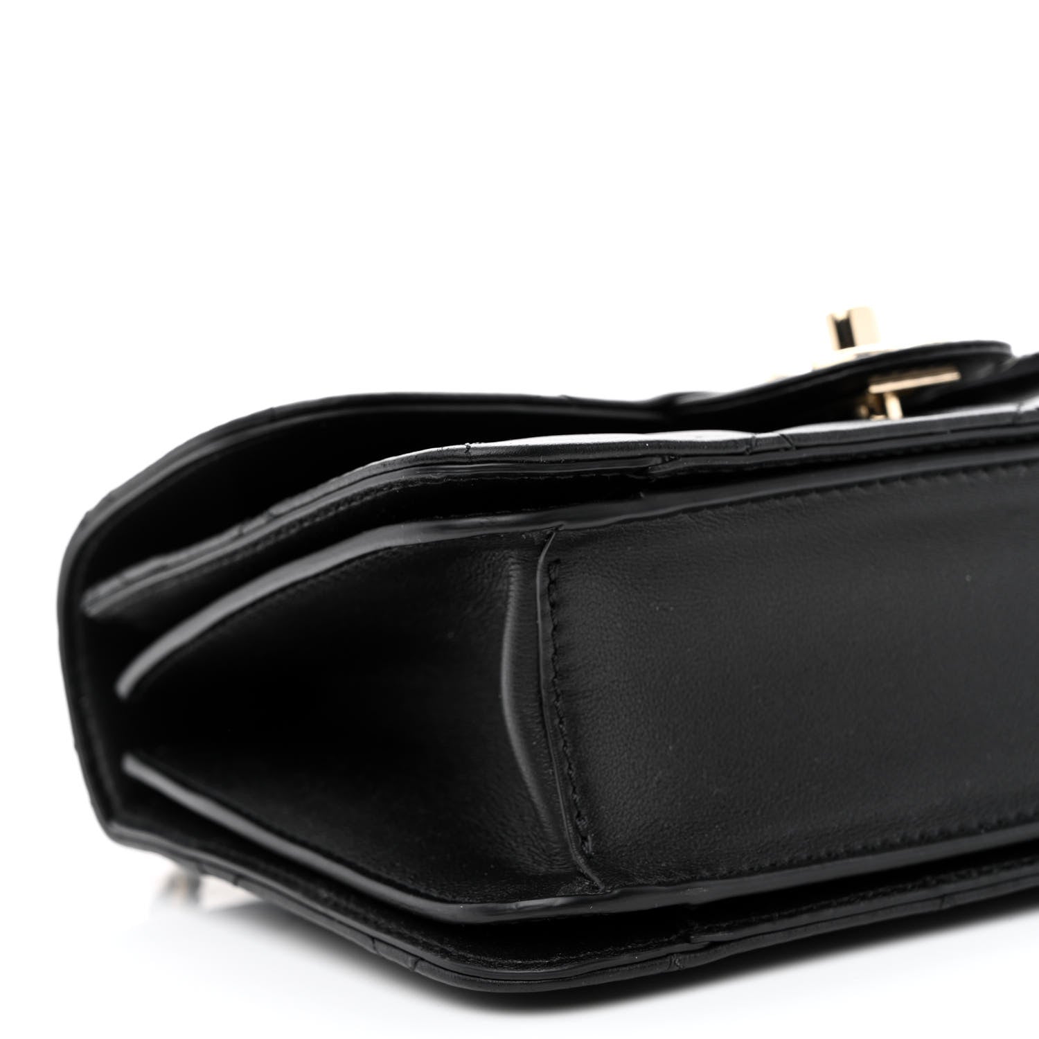 Chanel Calfskin Quilted Small Top Handle Flap Black 9 of 12