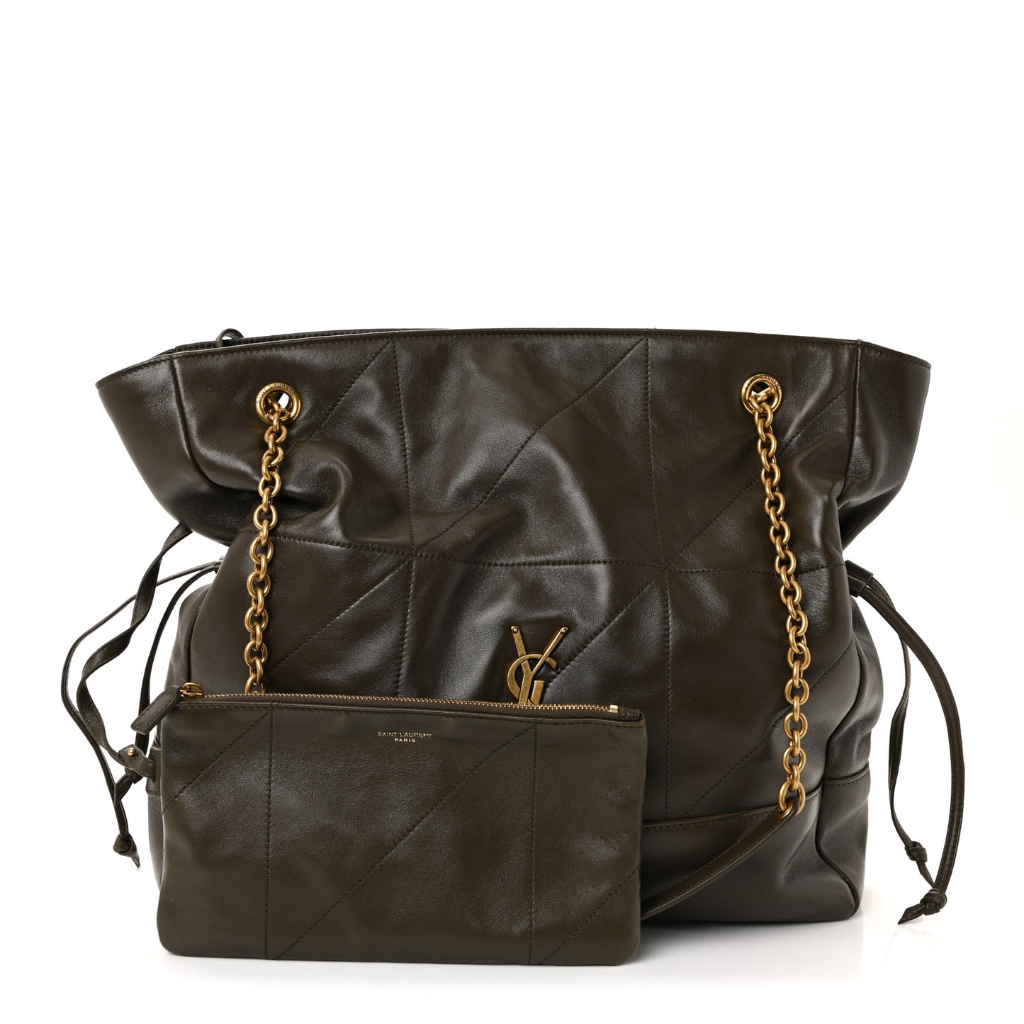Lambskin Medium Jamie Shopping Tote Light Musk