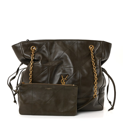 Saint Laurent Lambskin Medium Jamie Shopping Tote Light Musk 3 of 10