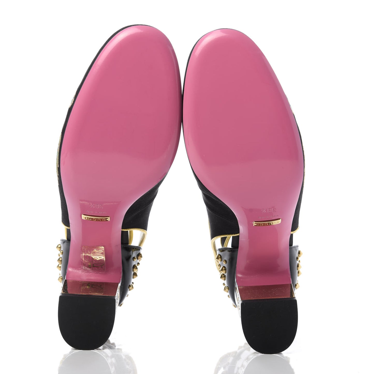 Satin Embroidered Dragon Caspar Pumps 38.5 Black