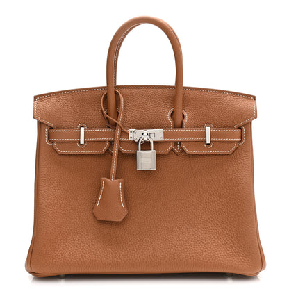 Hermes Togo Birkin 25 Gold 1 of 12