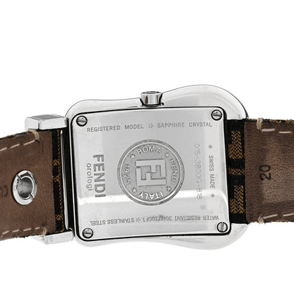 Fendi Stainless Steel Canvas 33mm Buckle Quartz Watch Black 4 of 4