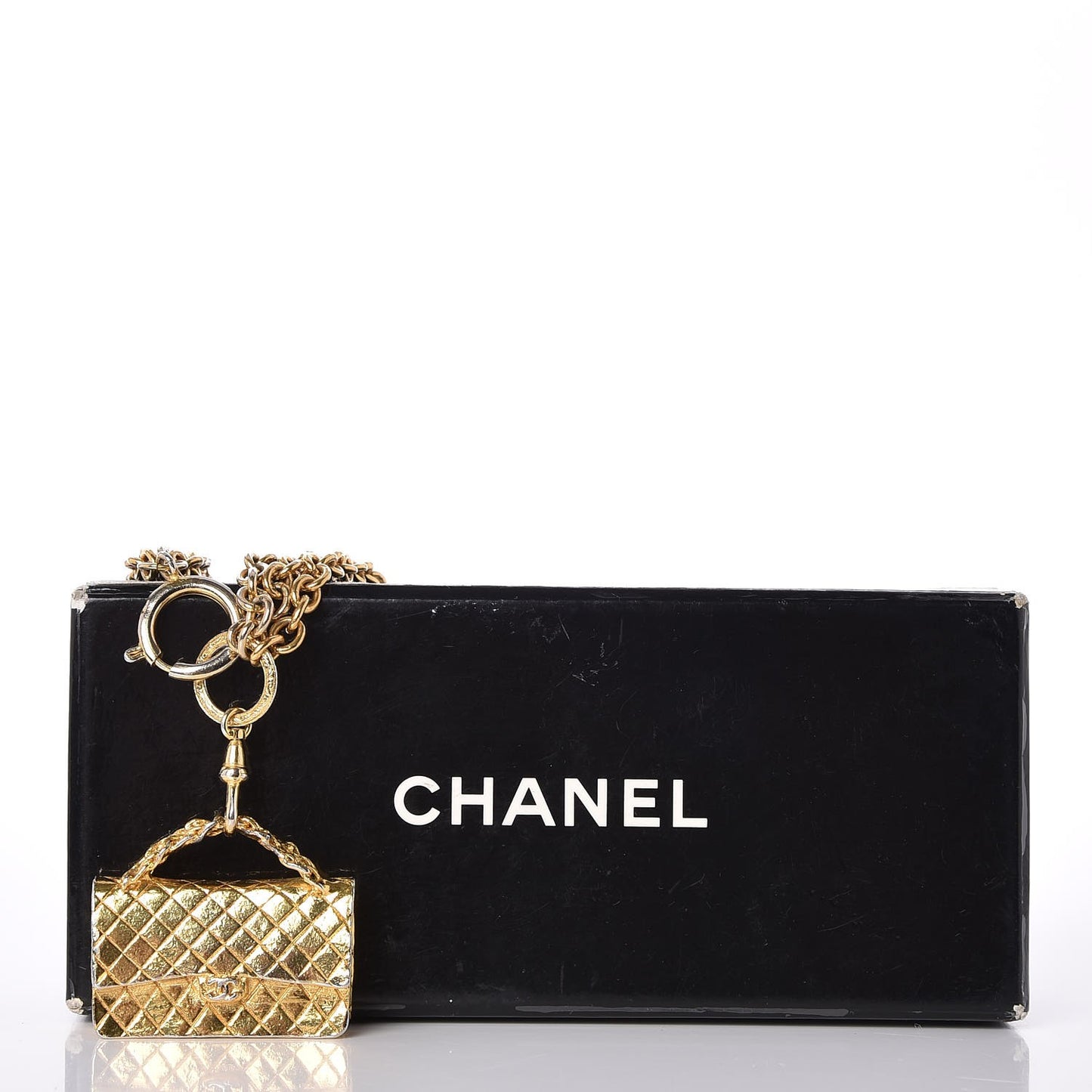 2.55 Flap Bag Necklace Gold