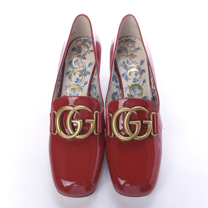 Gucci Vernice GG Victoire 55mm Loafer Pumps 36.5 Hibiscus Red 6 of 10