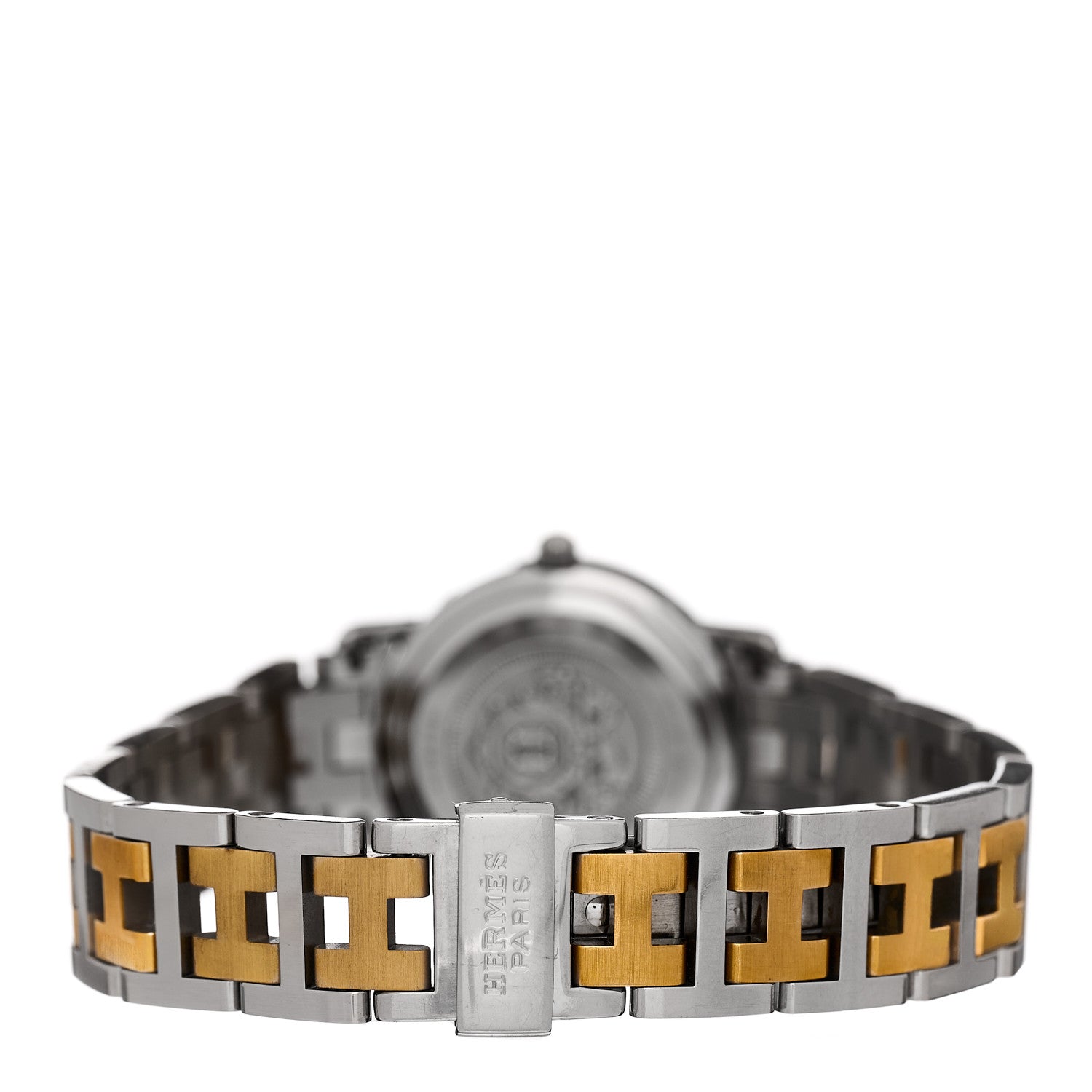 Hermes Stainless Steel 24mm Clipper Quartz Watch Gold 3 of 4
