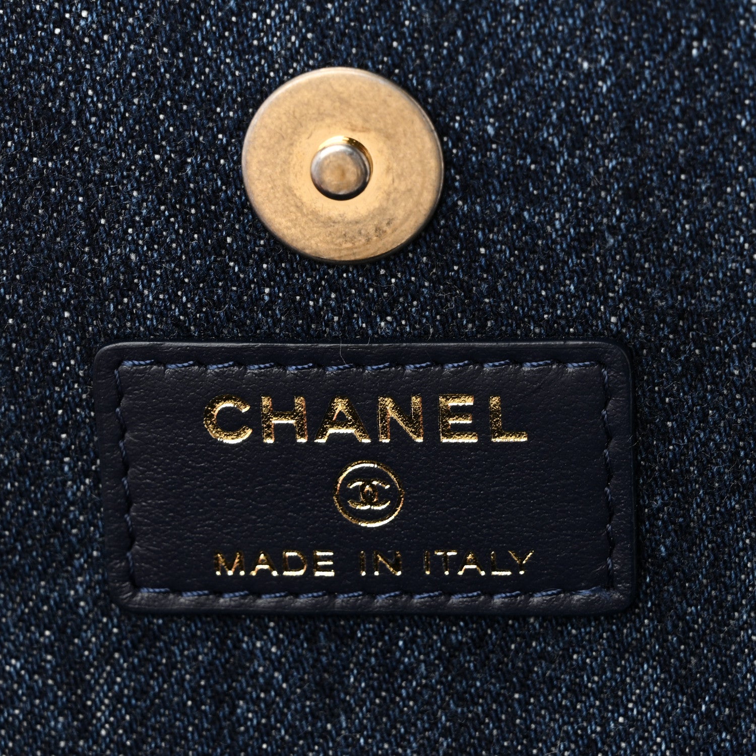 Chanel Denim Quilted Chanel 19 Flap Phone Holder With Chain Blue 6 of 11