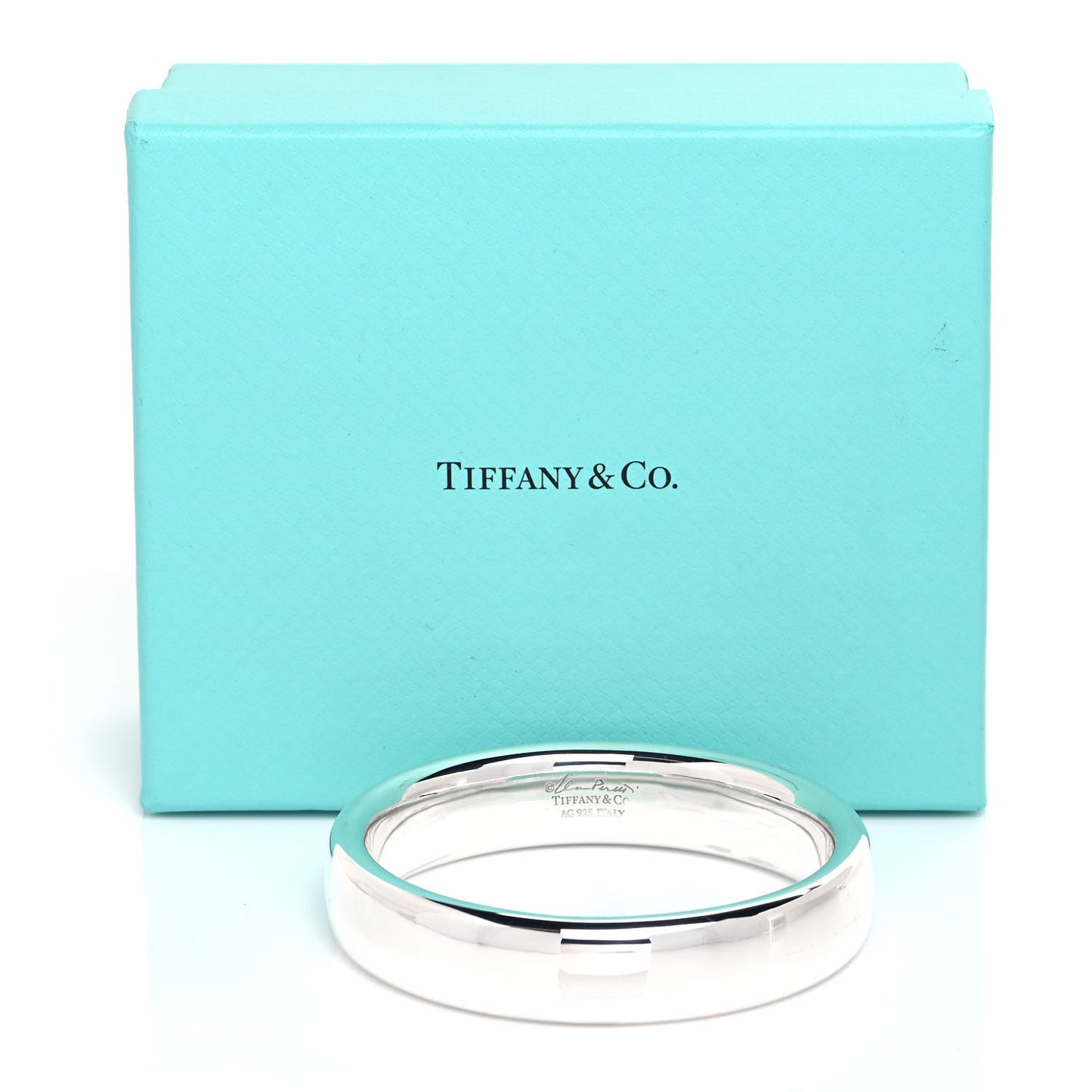 Sterling Silver Narrow Elsa Peretti Doughnut Bangle Bracelet