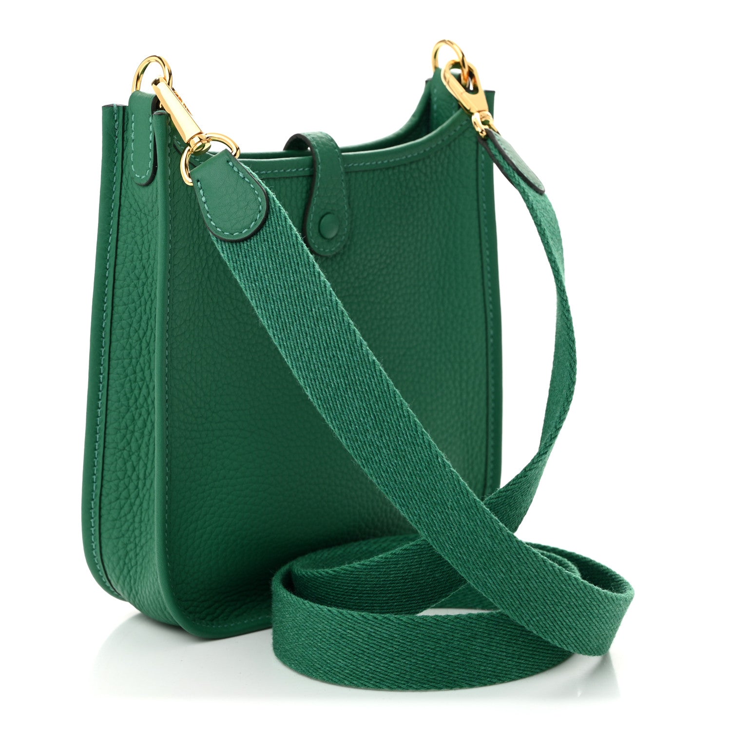 Hermes Taurillon Clemence Evelyne TPM Vert Vertigo 3 of 11