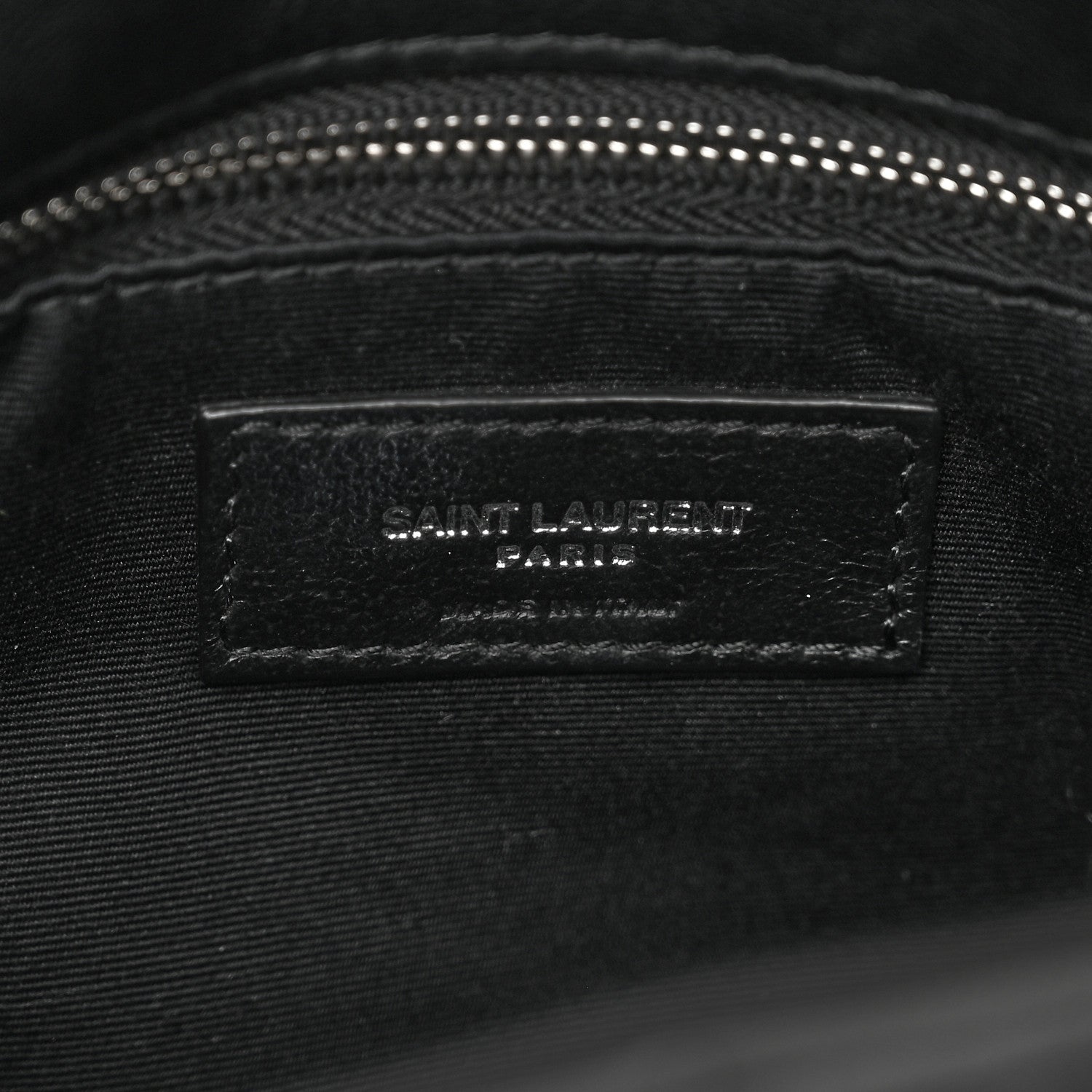 Saint Laurent Lambskin Quilted Small Loulou Puffer Monogram Chain Satchel Black 7 of 10
