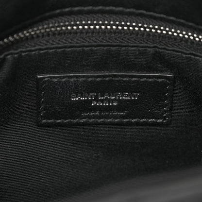 Saint Laurent Lambskin Quilted Small Loulou Puffer Monogram Chain Satchel Black 7 of 10