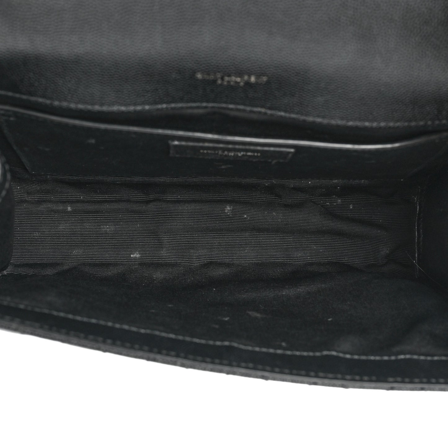 Grain De Poudre Textured Mixed Matelasse Triquilt Medium Monogram Monochrome Satchel Black