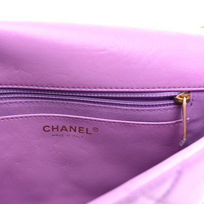 Chanel Lambskin Quilted Large CC Funky Town Flap Purple 6 of 11