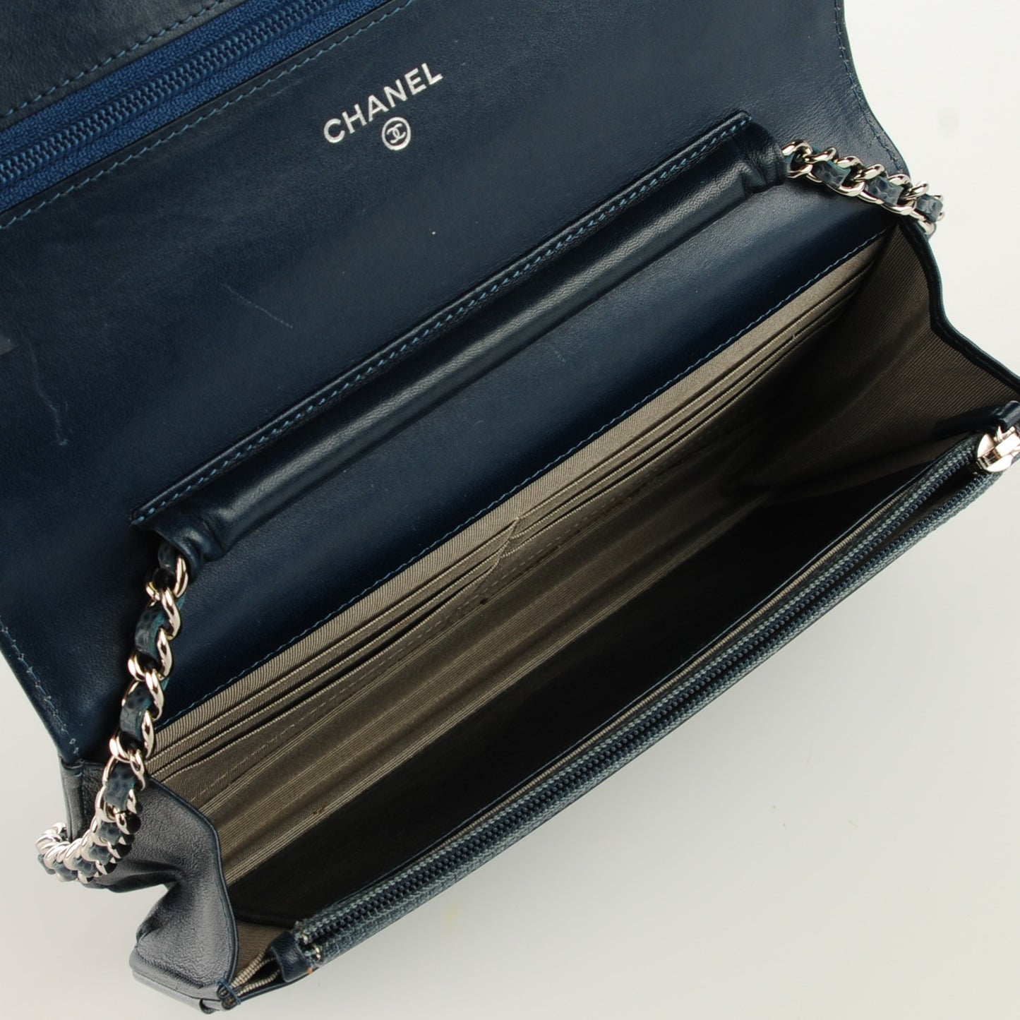 Caviar Timeless CC Wallet on Chain WOC Navy