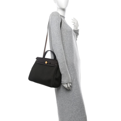 Hermes Vache Hunter Herbag Zip Retourne 31 PM Dark Bronze Ebene 3 of 13