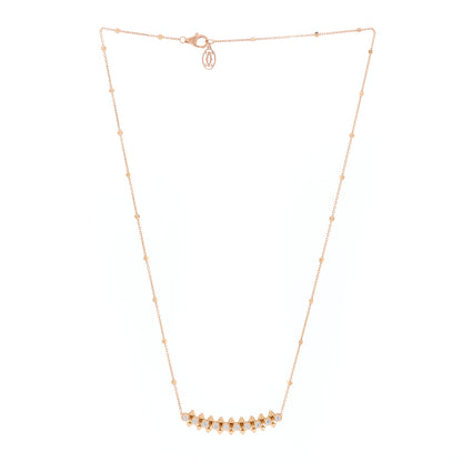 Cartier 18K Pink Gold Diamond Clash de Cartier Necklace 2 of 4