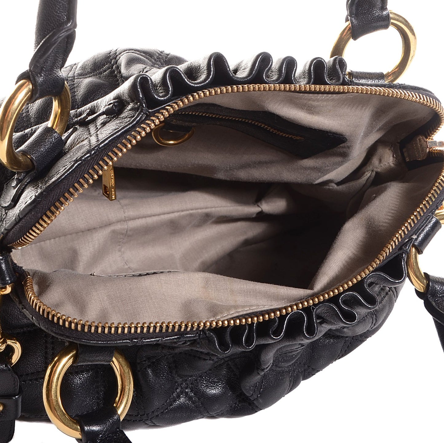 Leather Quilted Small Cecilia Black