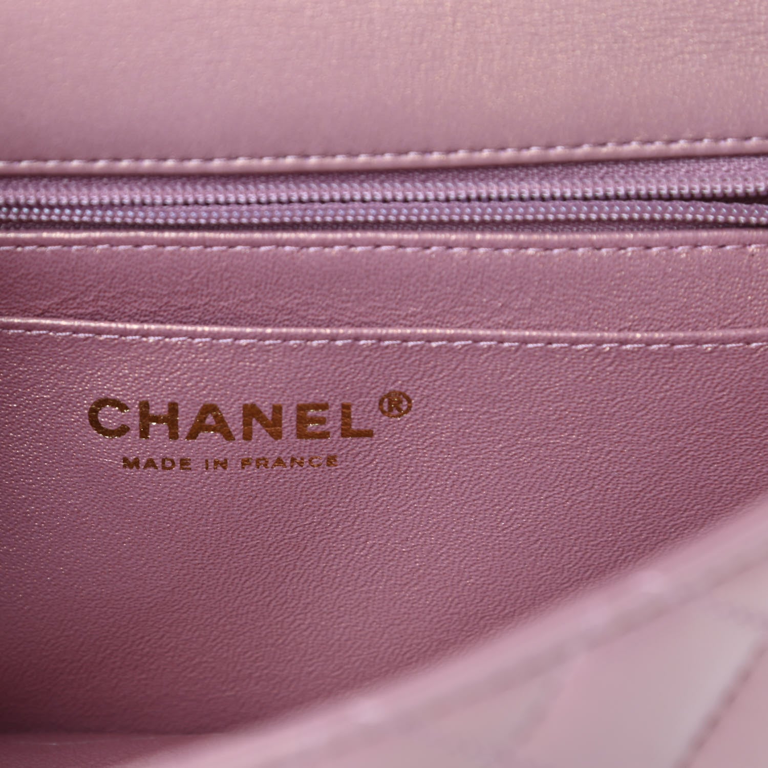 Chanel Iridescent Lambskin Quilted Mini Top Handle Rectangular Flap Pink 6 of 11