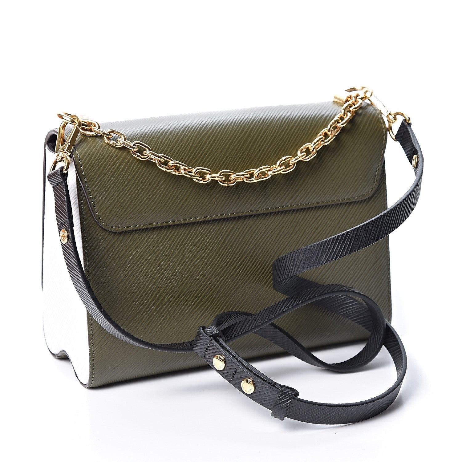 Louis Vuitton Epi Twist Shoulder Bag MM Kaki 2 of 10