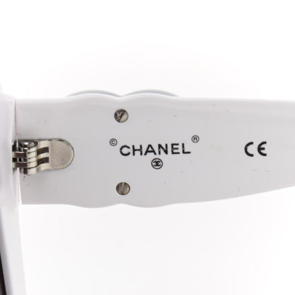 Chanel Acetate Square Sunglasses 71391 White 6 of 7