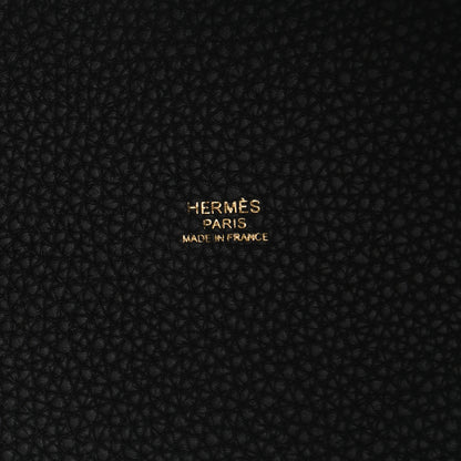 Hermes Taurillon Clemence Picotin Lock 22 MM Black 6 of 11