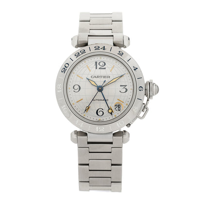 Cartier Stainless Steel 35mm Pasha GMT Automatic Watch 1 of 4