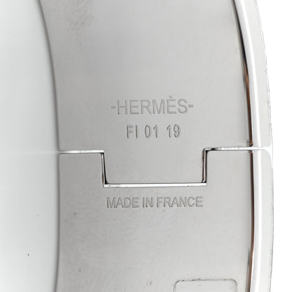 Hermes Enamel Wide Clic Clac H Bracelet PM Marron Glace 4 of 4