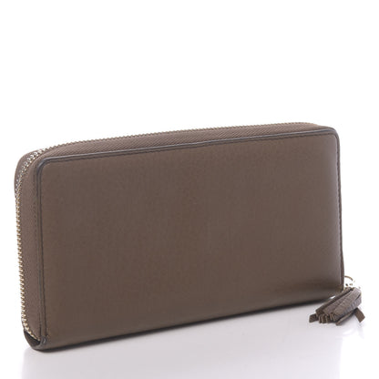 Gucci Pebbled Calfskin Soho Zip Around Wallet Brown 3 of 14