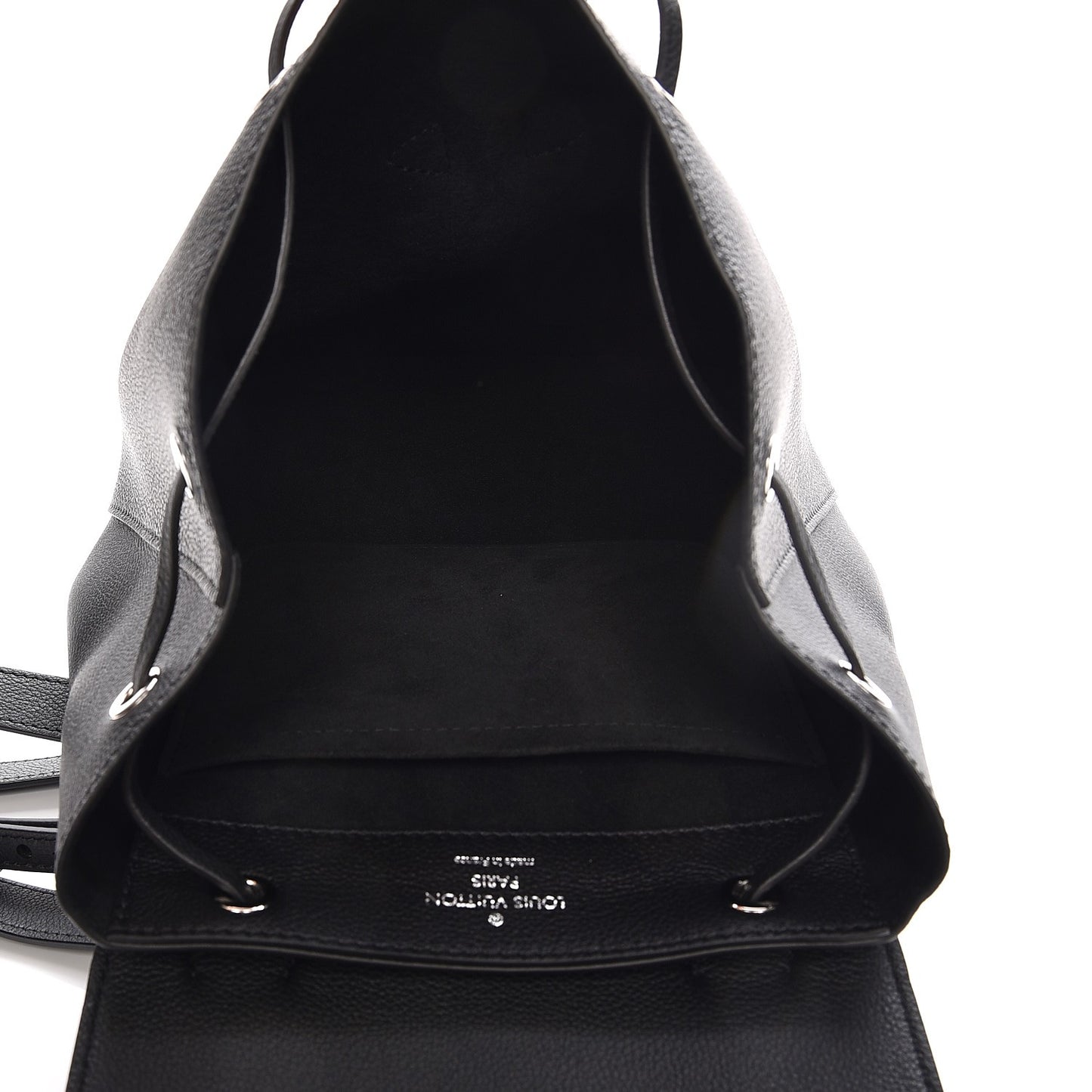 Calfskin Lockme Backpack Black