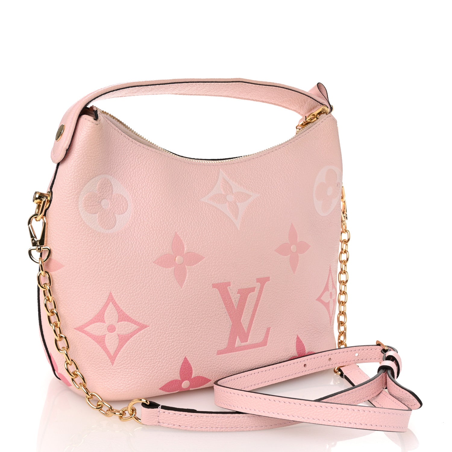 Louis Vuitton Empreinte Monogram Giant By The Pool Marshmallow Hobo PM Bouton De Rose 3 of 10
