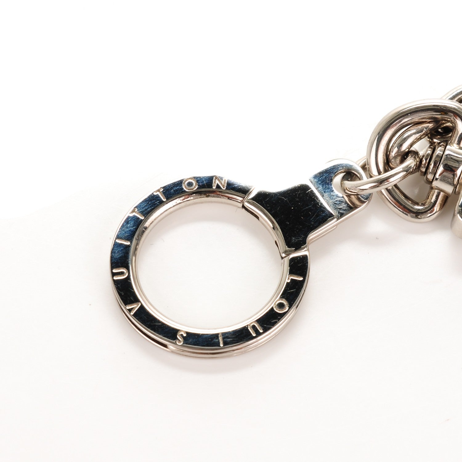 Louis Vuitton LV Initials Key Chain Holder Silver 4 of 4