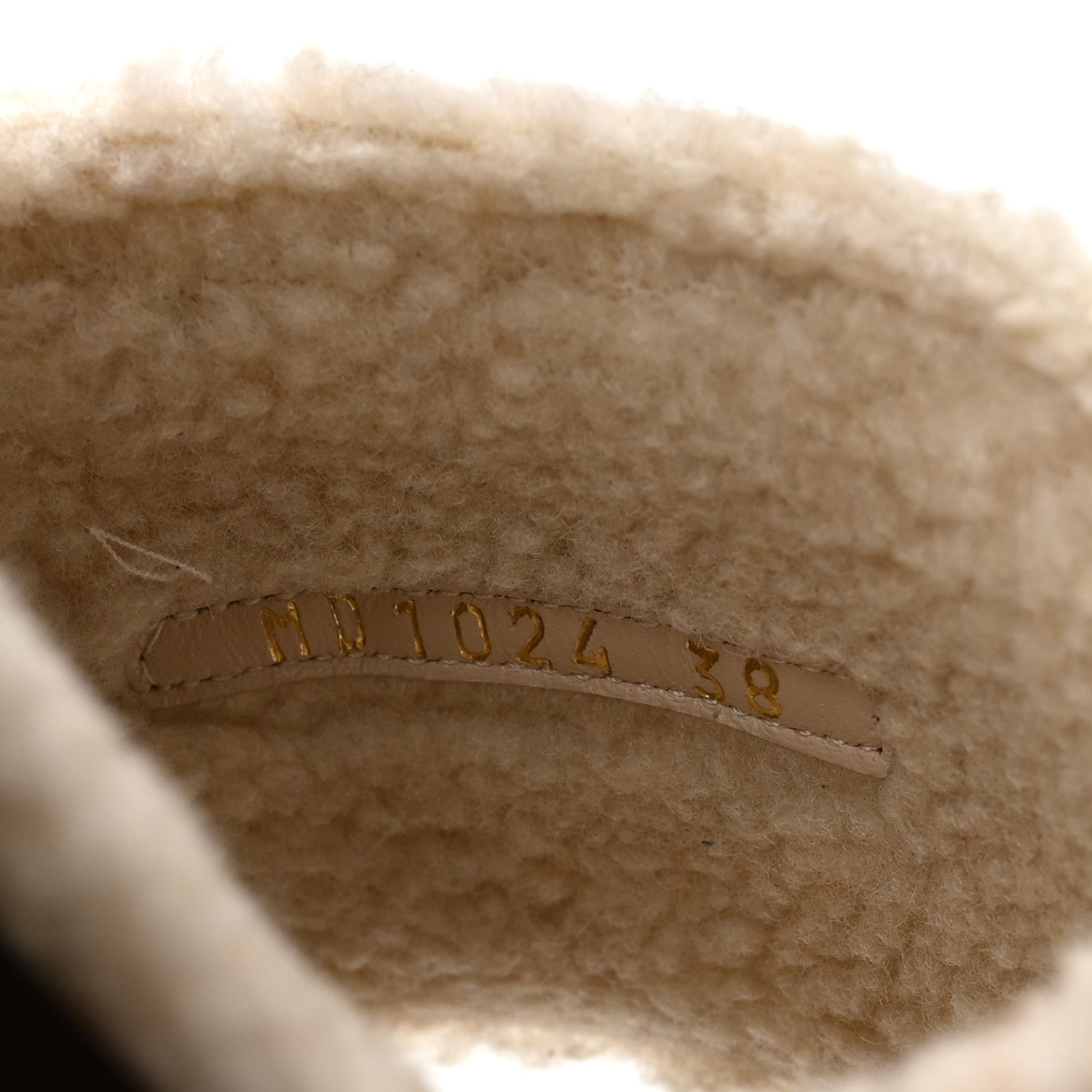 Christian Dior Suede Goatskin Shearling Embroidered Dway Slide Sandals 38 Cookie 9 of 9