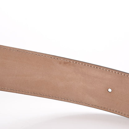 Gucci GG Supreme Monogram Selleria Calfskin Interlocking G 40mm Belt 90 36 Beige Blue 9 of 10