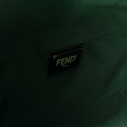 Fendi Vitello Elite Cuoio Monster Buggies Medium Roll Tote Zaffire Black Multicolor Lago 6 of 10